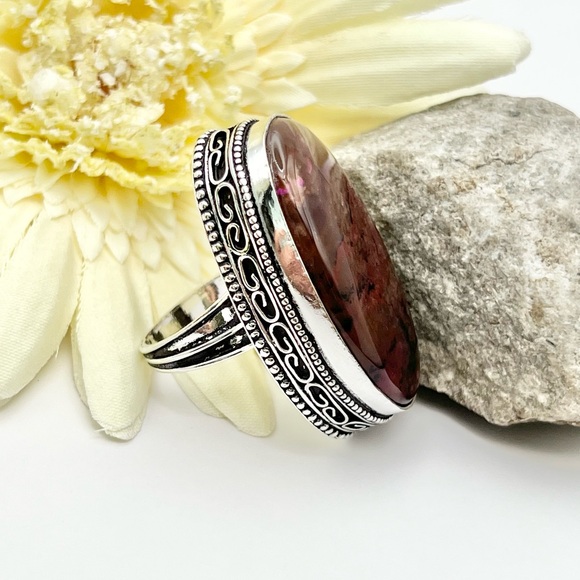 DENTRITE OPAL RING - Picture 3 of 9